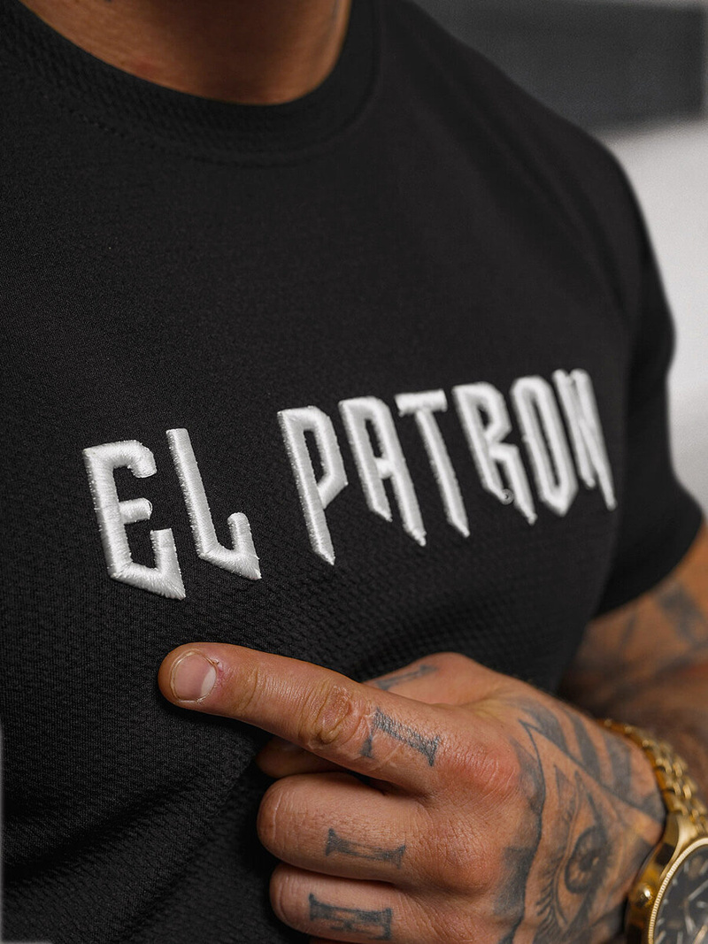 T-shirt Homme Noir OZONEE O/T7283