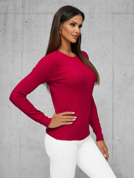 Pullover Femme Bordeaux OZONEE JS/8005/5