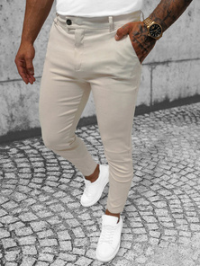 Pantalon Chino Homme Beige OZONEE O/P4049