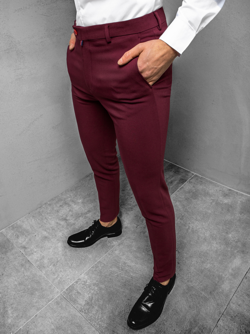 Pantalon Homme Bordeaux OZONEE DJ/5511