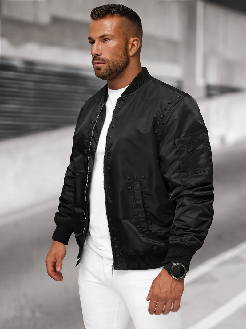 Veste Homme Noir OZONEE O/8905Z