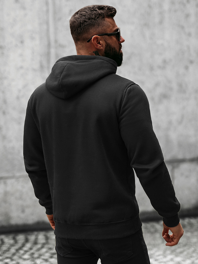 Sweatshirt Homme Noir OZONEE O/8B156/3