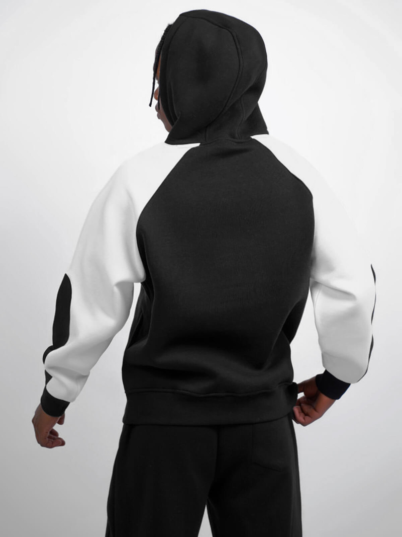 Sweatshirt à capuche noir OZONEE O/SWE23037Z