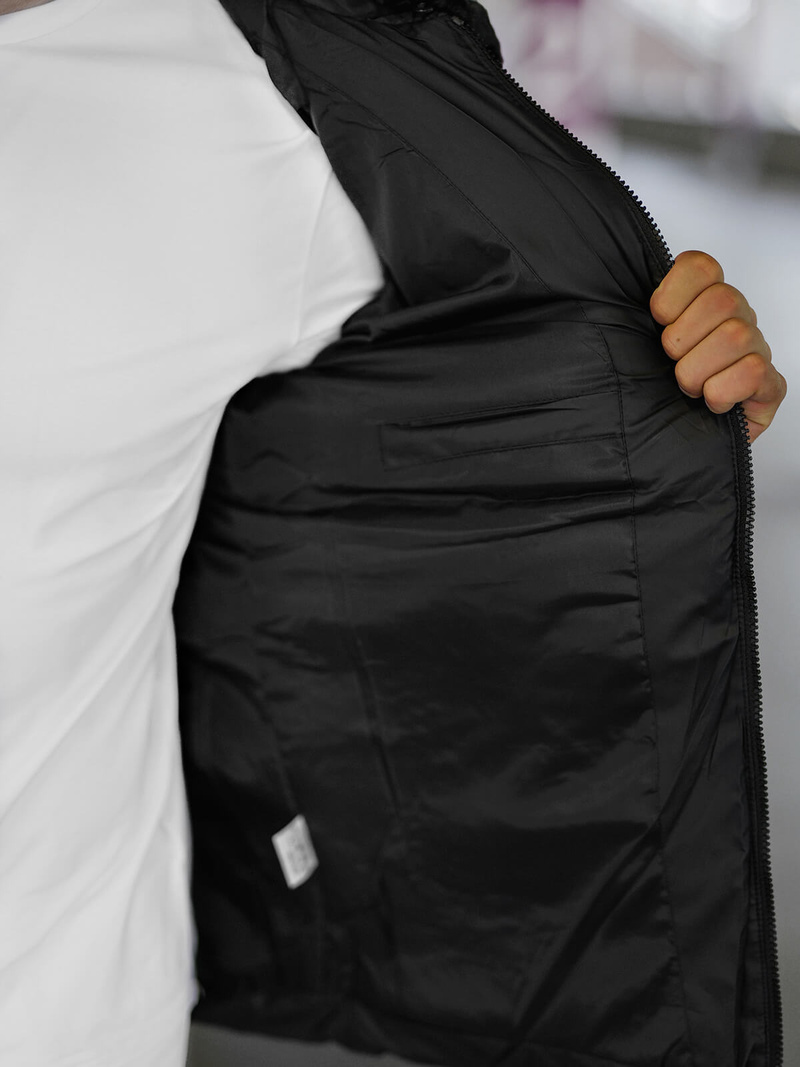 Veste Homme Noir OZONEE JS/31M5005Z