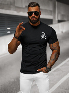 T-shirt Homme Noir OZONEE NB/MT3066