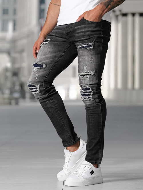 Jean Homme Noir OZONEE NB/MP0075NZ