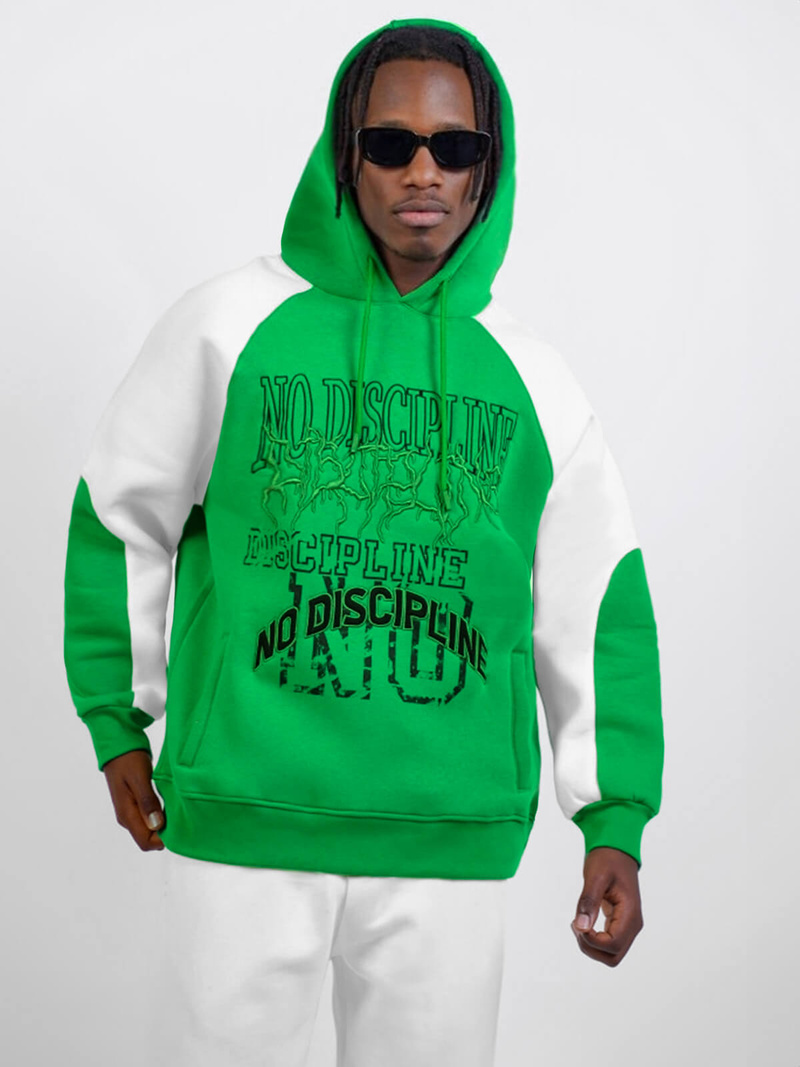 Sweatshirt à capuche vert OZONEE O/SWE23037Z