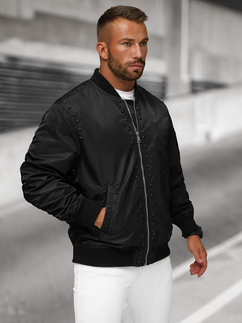 Veste Homme Noir OZONEE O/8905Z