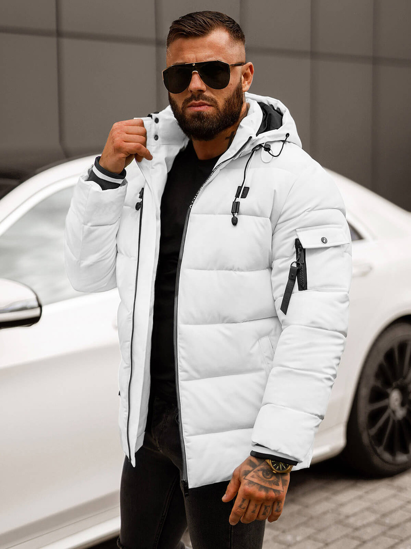 Veste homme blanc OZONEE JS/57M7502/281
