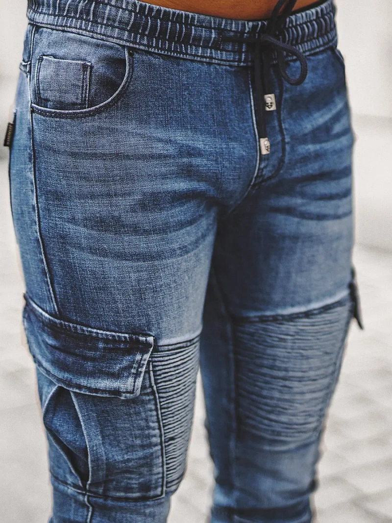 Pantalon Jogger Homme Bleu OZONEE NB/MP0092BS