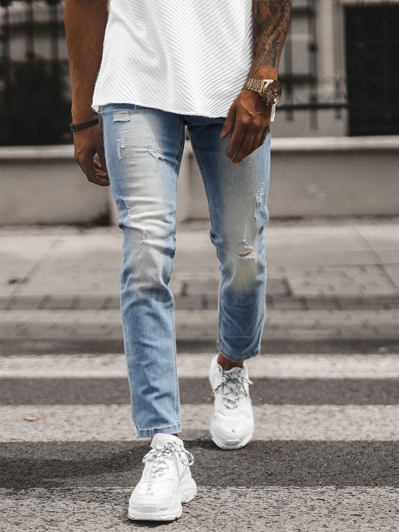 Jean Homme Bleu Clair OZONEE NB/MP0016BCZ