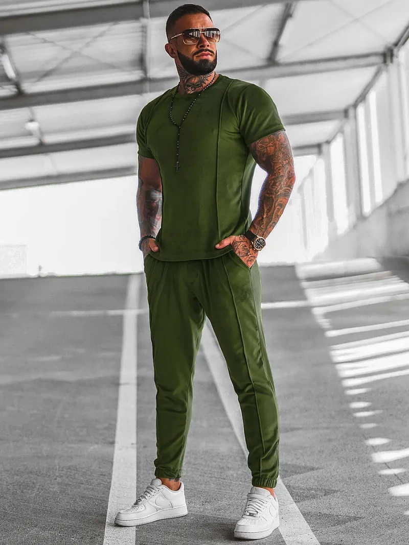 Survêtement Homme Kaki OZONEE O/12135