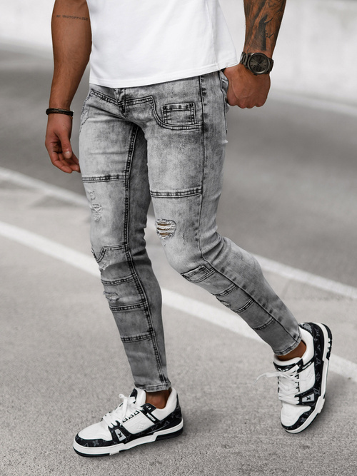 Jean Homme Gris Foncé OZONEE NB/MP0163N
