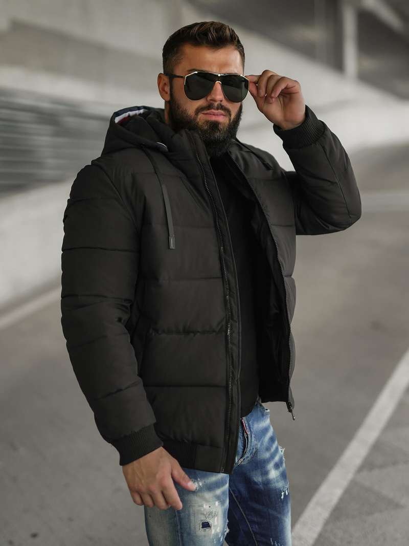 Veste D'hiver Noir OZONEE JS/31M5031/392Z