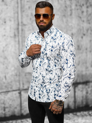Chemise Homme Blanc OZONEE O/V74