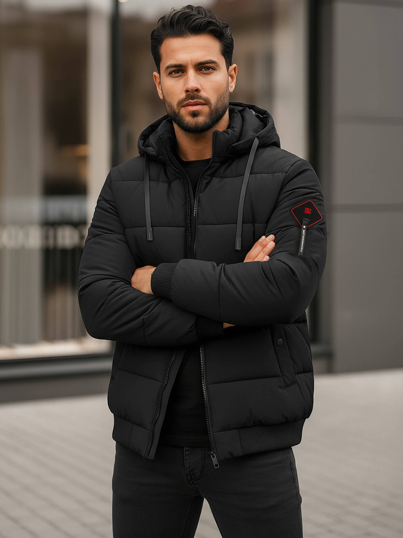 Veste D'hiver Noir OZONEE JS/31M5031/392Z