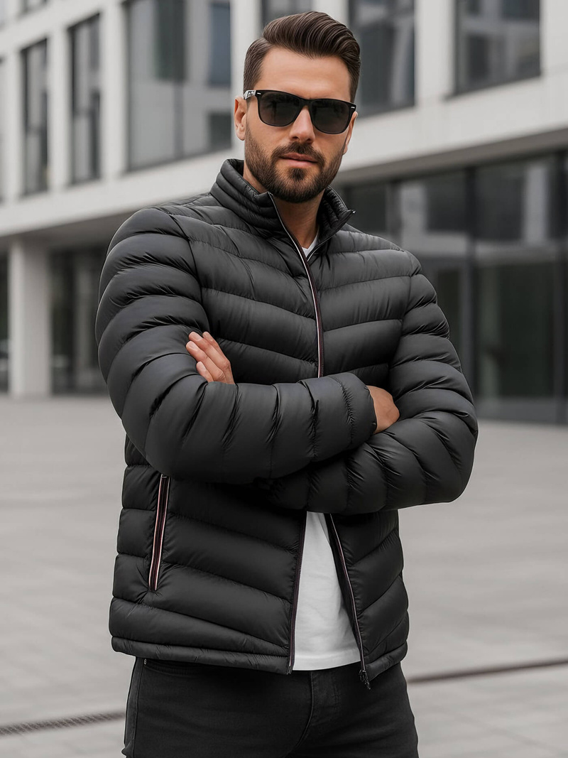 Veste Homme Noir OZONEE JS/SM71Z