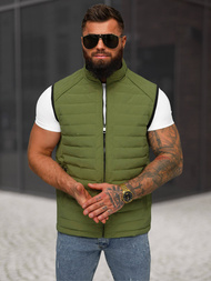 Veste sans manches homme vert OZONEE JS/31M5062/136