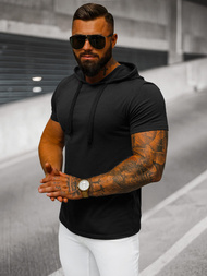 T-shirt Homme Noir OZONEE JS/8T89/3