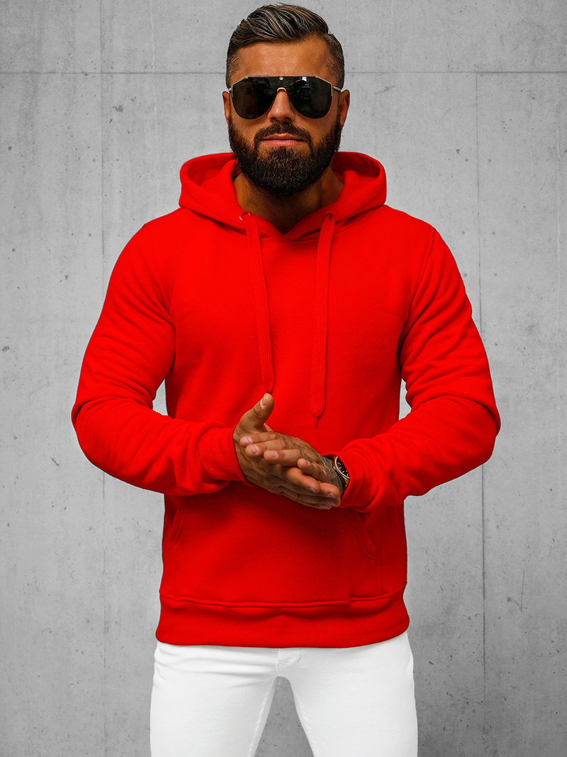 Sweatshirt Homme Rouge OZONEE JS/2009Z
