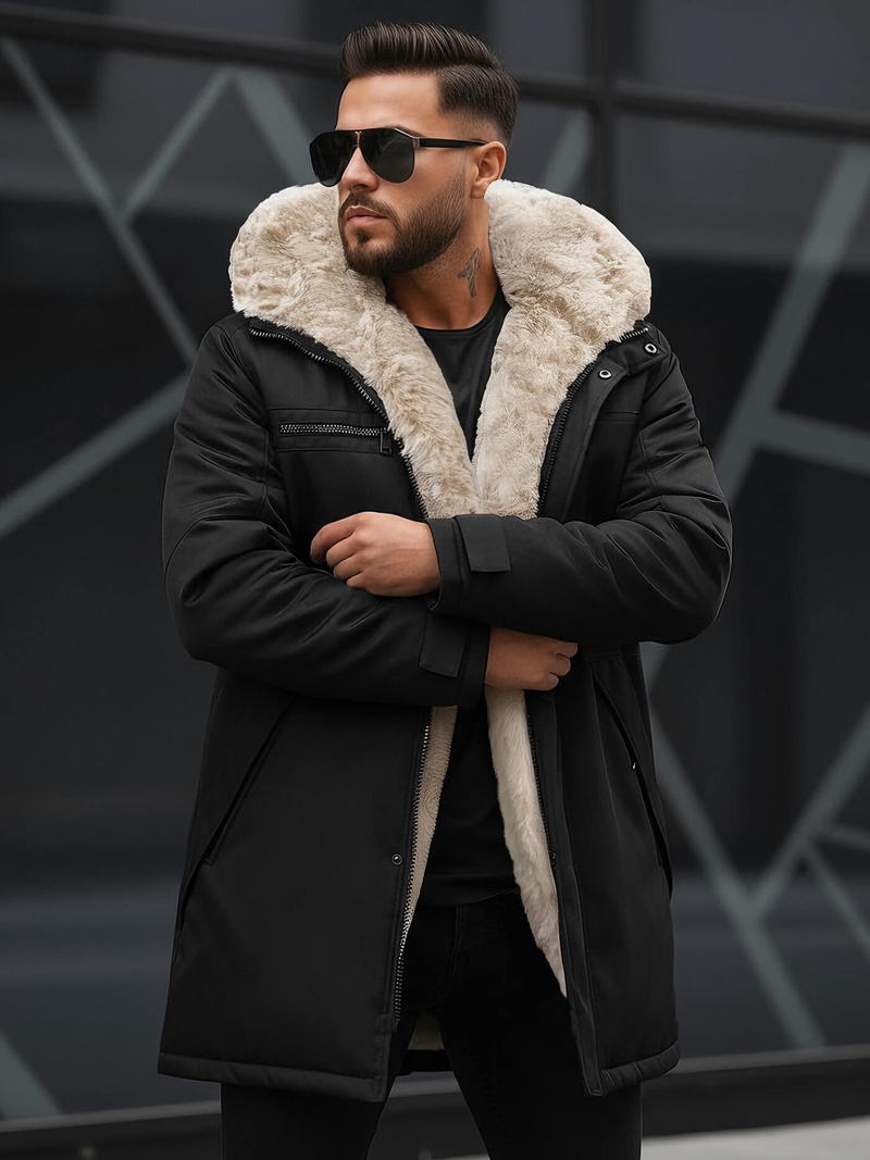 Veste D'hiver Noir OZONEE JS/22M316/392Z