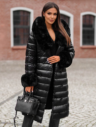 Manteau Femme Noir OZONEE JS/5M3160/392Z