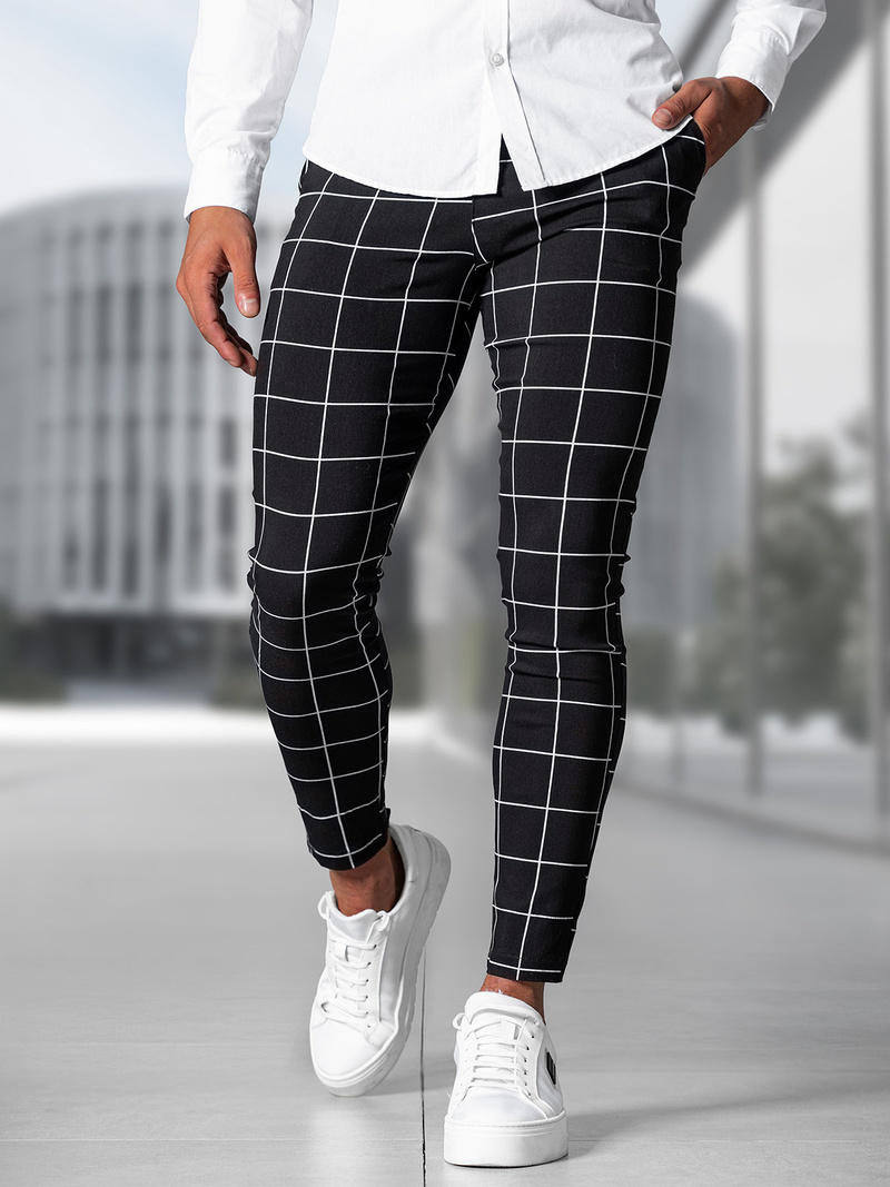 Pantalon Chino Homme Noir OZONEE O/P4009Z