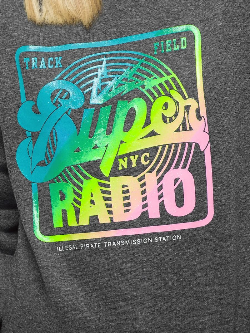 Sweat-shirt femme Gris foncé OZONEE JS/KSW1008