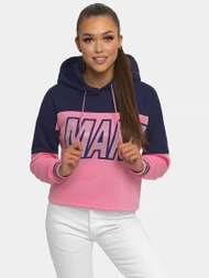 Sweat à Capuche Femme Rose OZONEE JS/B26024