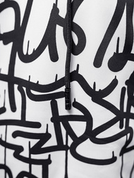 Sweatshirt à capuche homme blanc OZONEE JS/8B1151/1