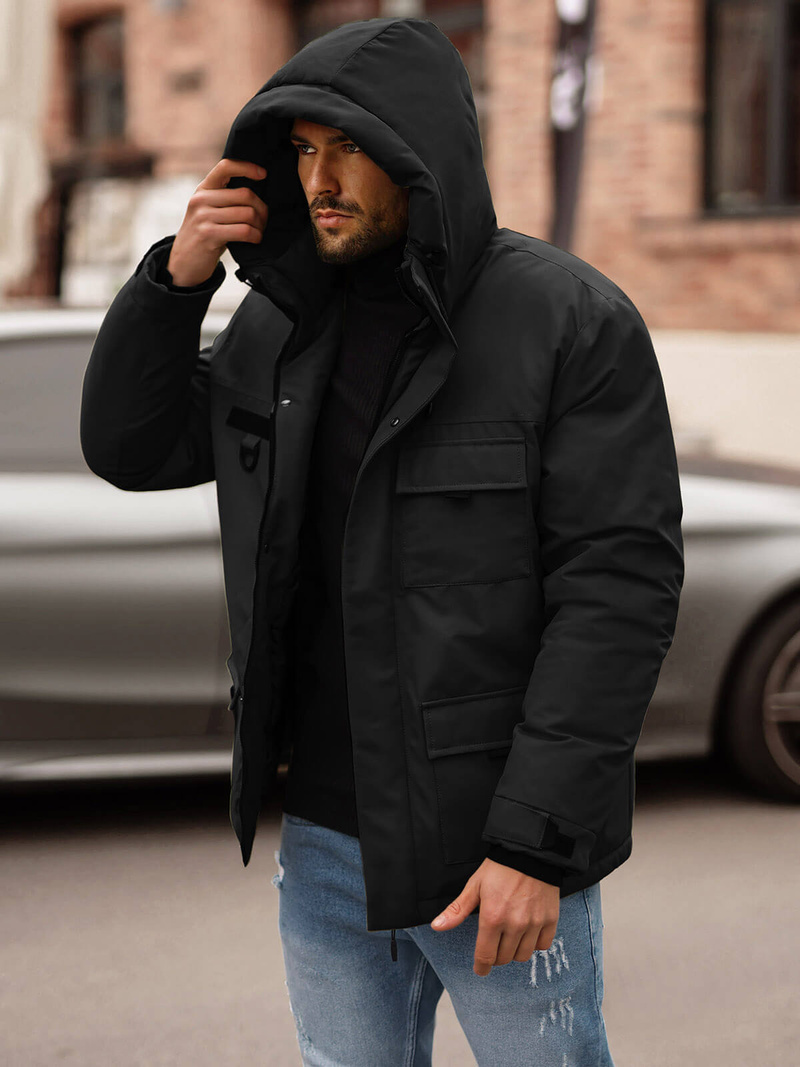 Veste D'hiver Noir OZONEE JS/31M5018Z