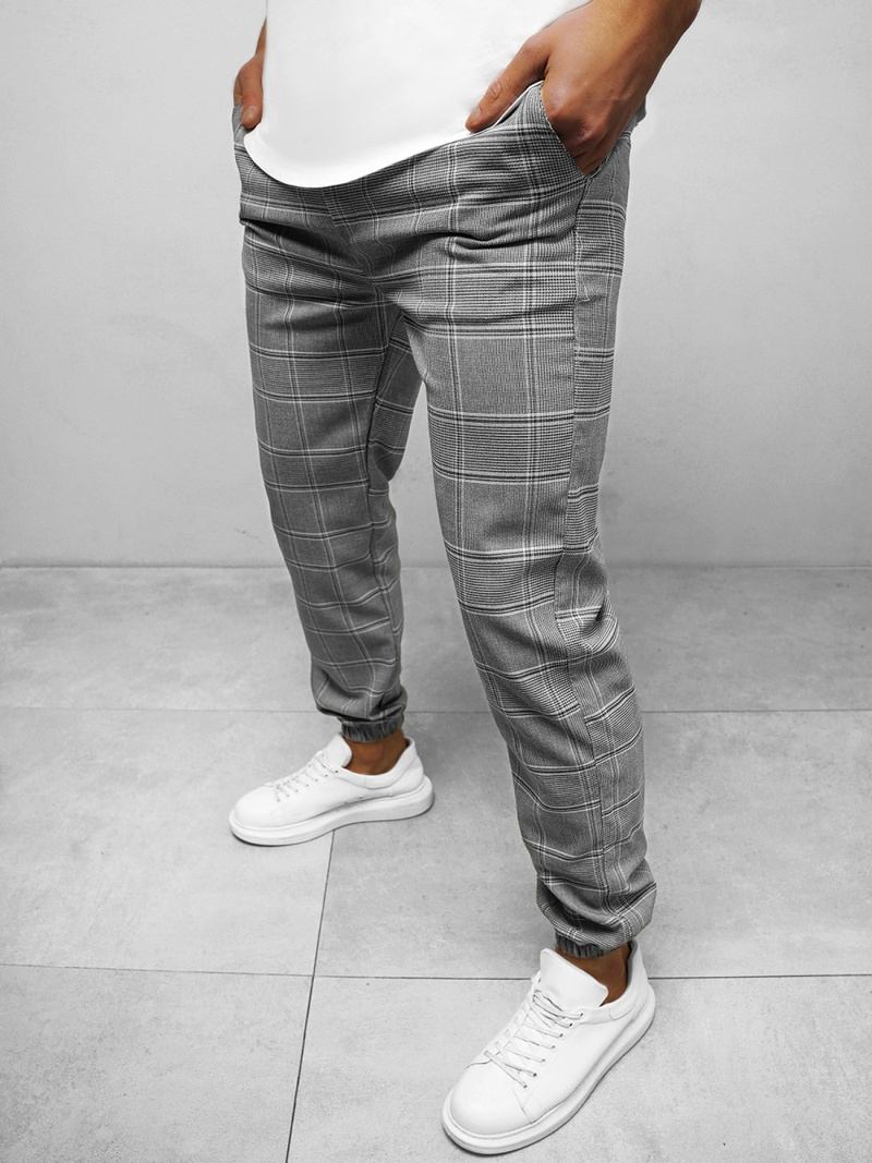Pantalon chino Homme gris OZONEE DJ/2277/22