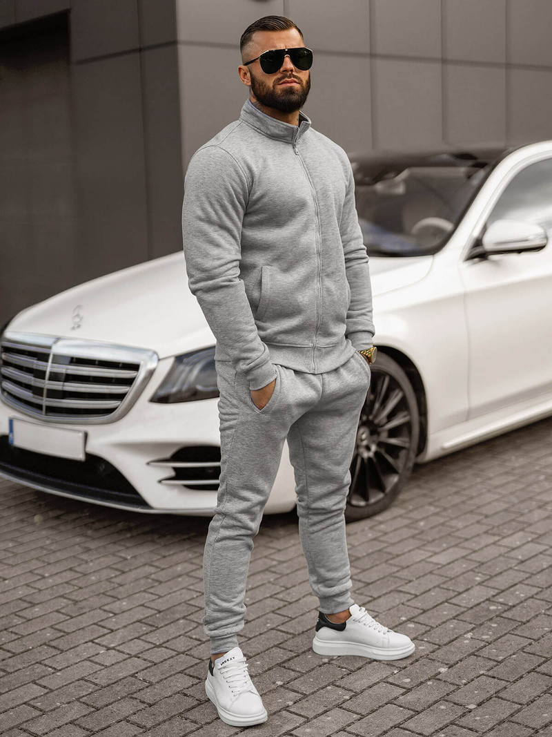 Survêtement Homme Gris OZONEE JS/68C10385/2Z