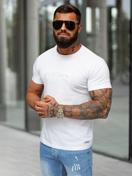 T-shirt Homme Blanc OZONEE O/QQ1386