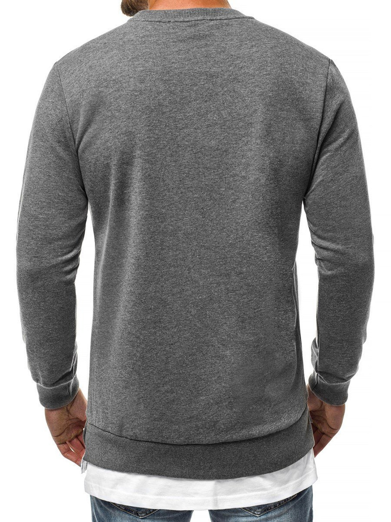 Sweatshirt Homme Gris foncé OZONEE B/181905