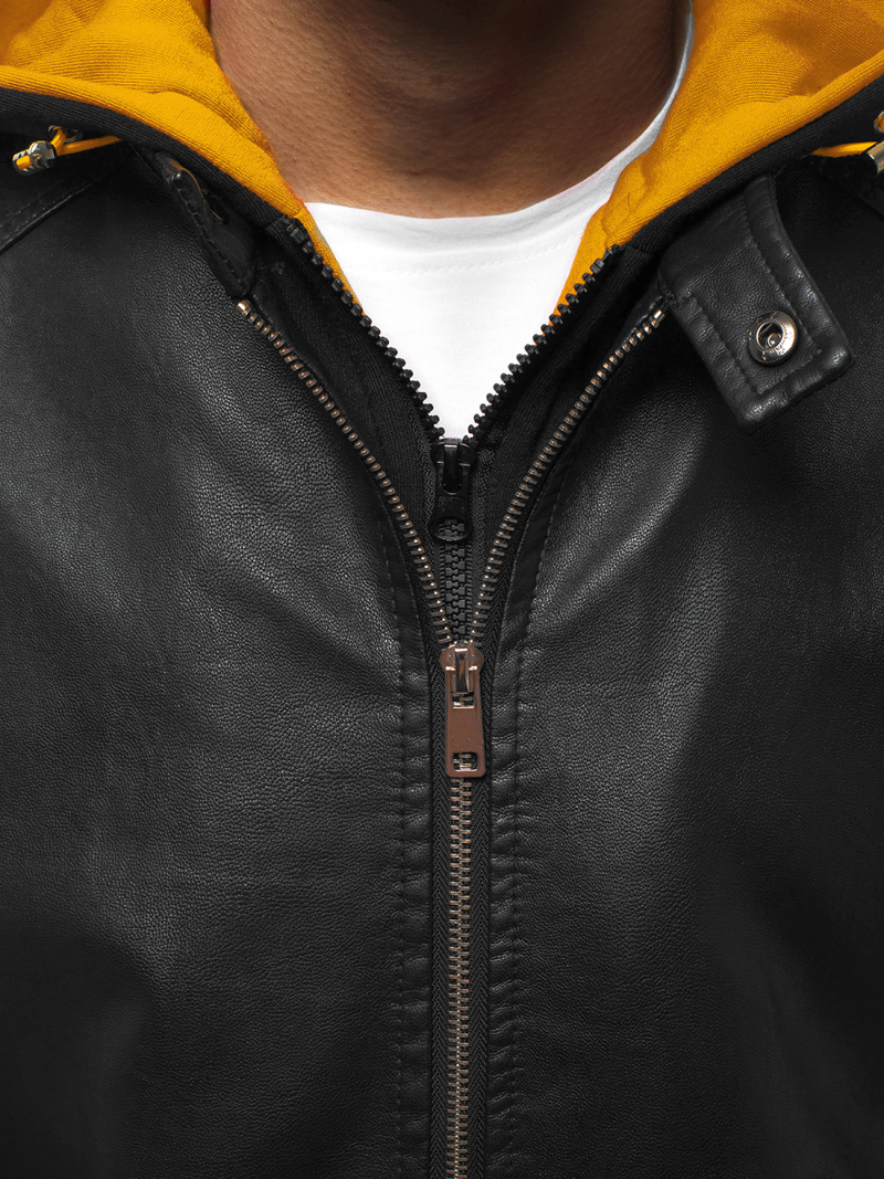 Veste Homme noir et jaune OZONEE N/6132Z