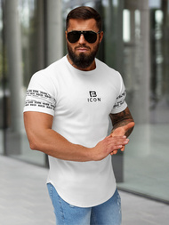 T-shirt Homme Blanc OZONEE O/B1213