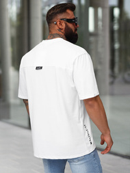 T-shirt Homme Blanc OZONEE O/QQ1185
