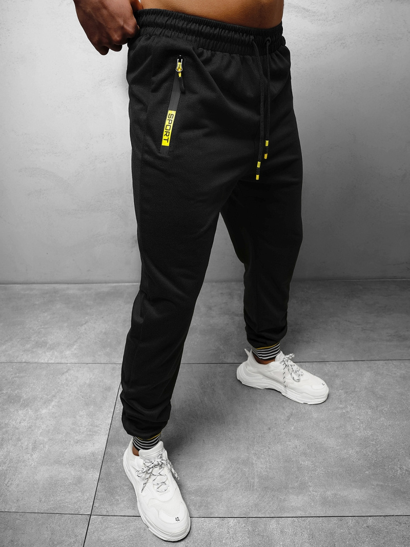 Pantalon de survêtement Homme noir OZONEE JS/68K10332