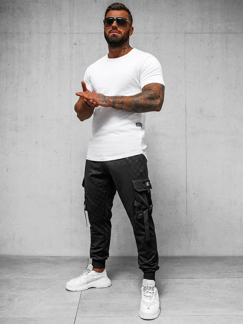 Pantalon de Survêtement Homme Noir OZONEE O/PS6021