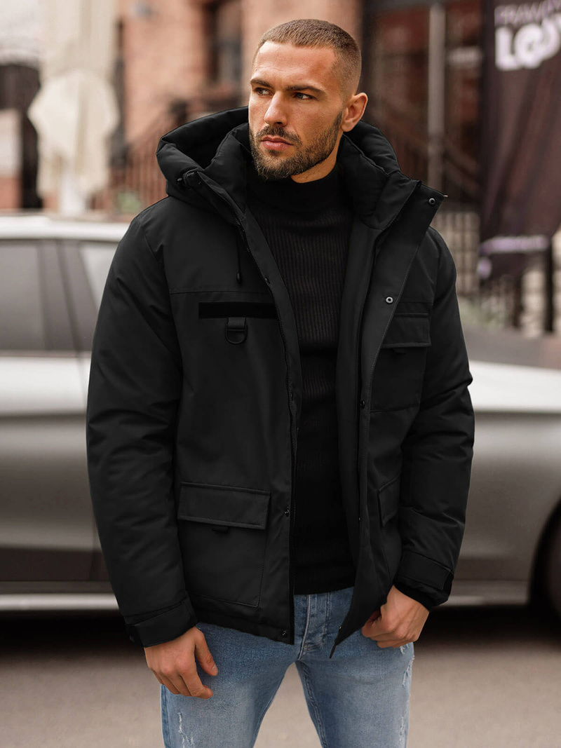 Veste D'hiver Noir OZONEE JS/31M5018Z
