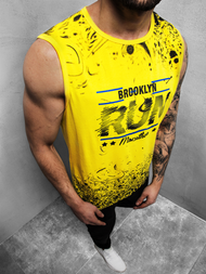 T-Shirt Homme Jaune OZONEE JS/KS2075Z