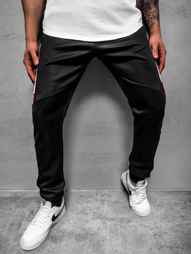 Pantalon de survêtement Homme Noir OZONEE JS/AM117Z