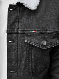 Veste en jean Homme noir OZONEE NB/MJ517NZ