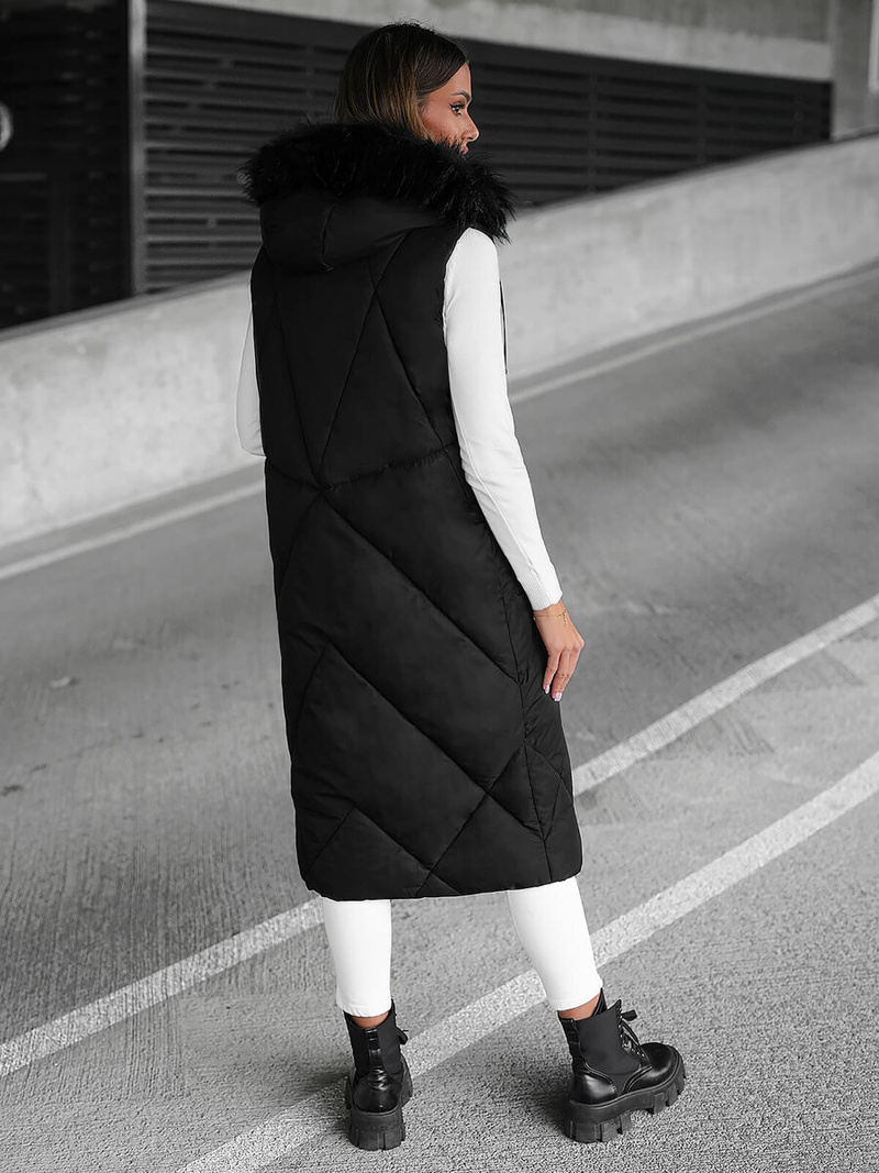 Gilet femme noir OZONEE JS/5M3166/392Z