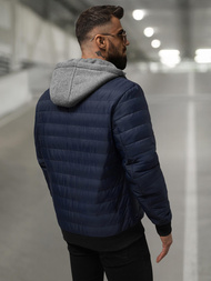 Veste Homme Bleu Foncé OZONEE JS/8M985/215