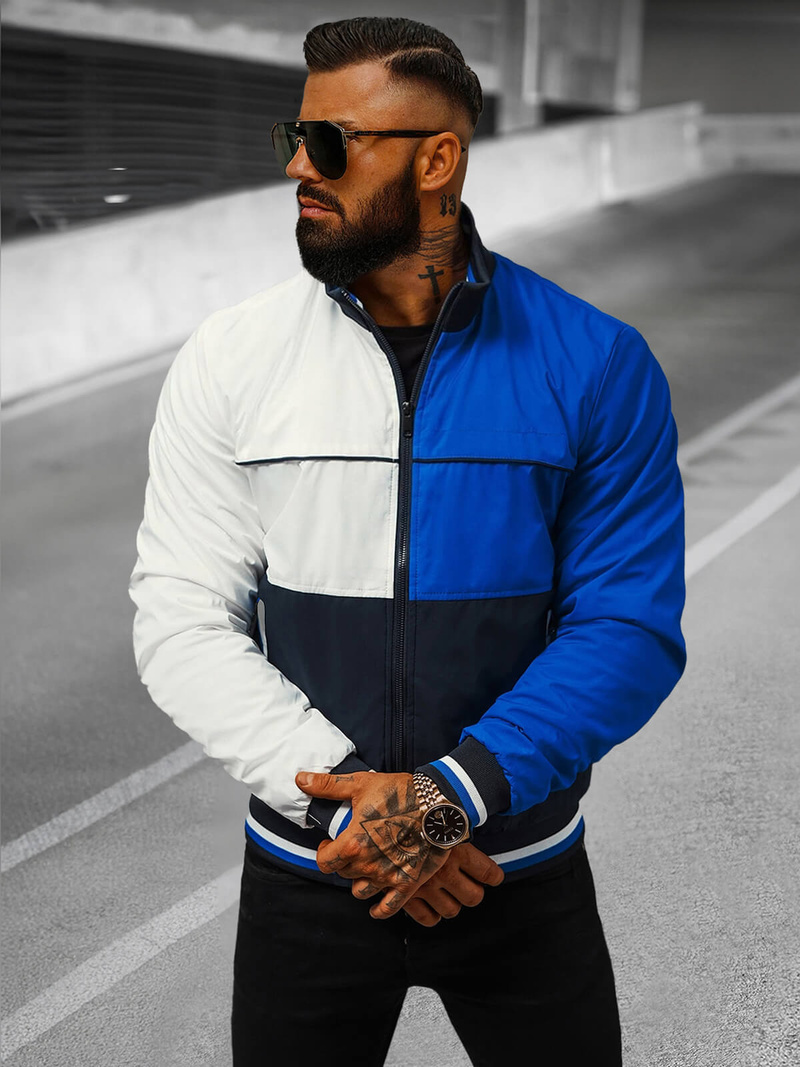 Veste Homme Bleu Foncé OZONEE JS/84M3003/215