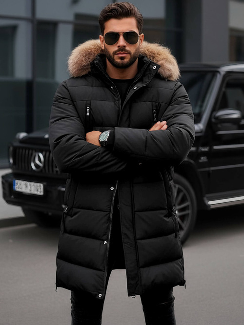 Veste D'hiver Noir OZONEE JS/25M9803/392Z