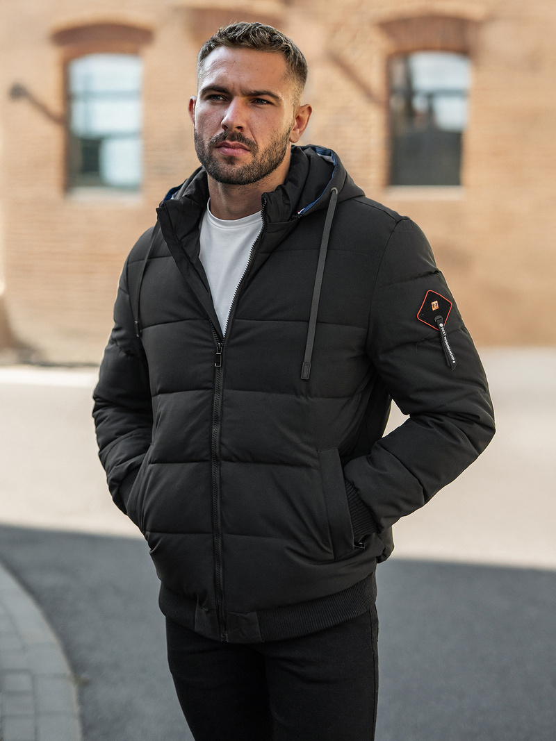 Veste D'hiver Noir OZONEE JS/31M5031/392Z