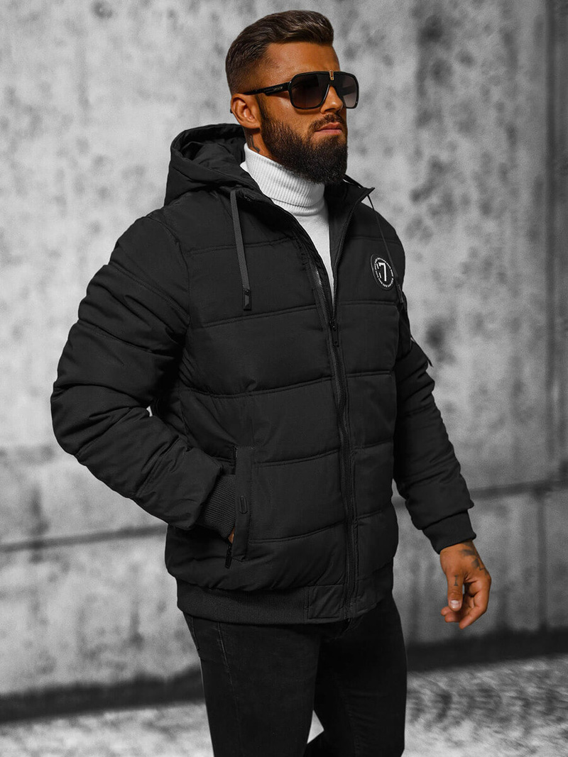 Veste Homme Noir OZONEE JS/84M3030/392